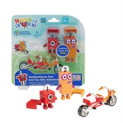 Игровые фигурки Numberblocks «Единичка и Двойка на велосипеде» HM95354-UK