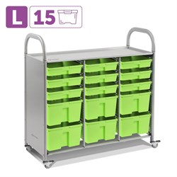 Мобильный стеллаж L с 15 контейнерами SS015L