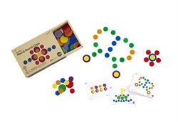 Фишки счётные, разноцветные (84 шт.) Набор "ЗАБАВА" с карточками 13383