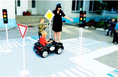 Мобильный пешеходный автогородок (большой №3) для детей от 3-х до 16 лет - фото 1794324
