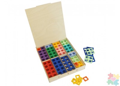 Нумирошка. Набор цветных пластиковых форм 80 шт в коробке - фото 1947614
