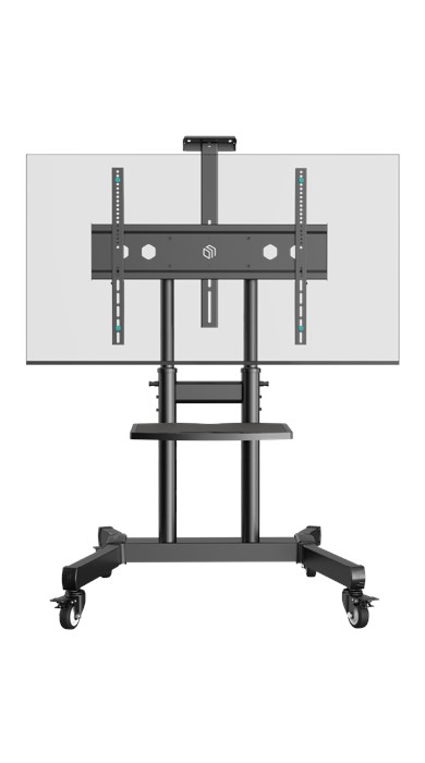 ONKRON стойка для телевизора с кронштейном 50"-90", мобильная, чёрная TS1891, макс нагрузка 100 кг. 03653 - фото 6679621