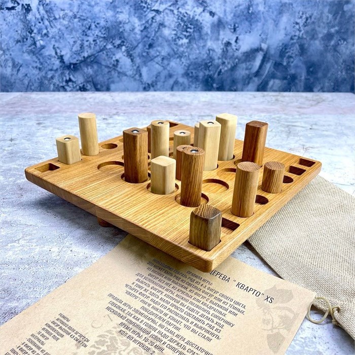 Настольная игра из дерева Кварто XS 1899464 - фото 7619026