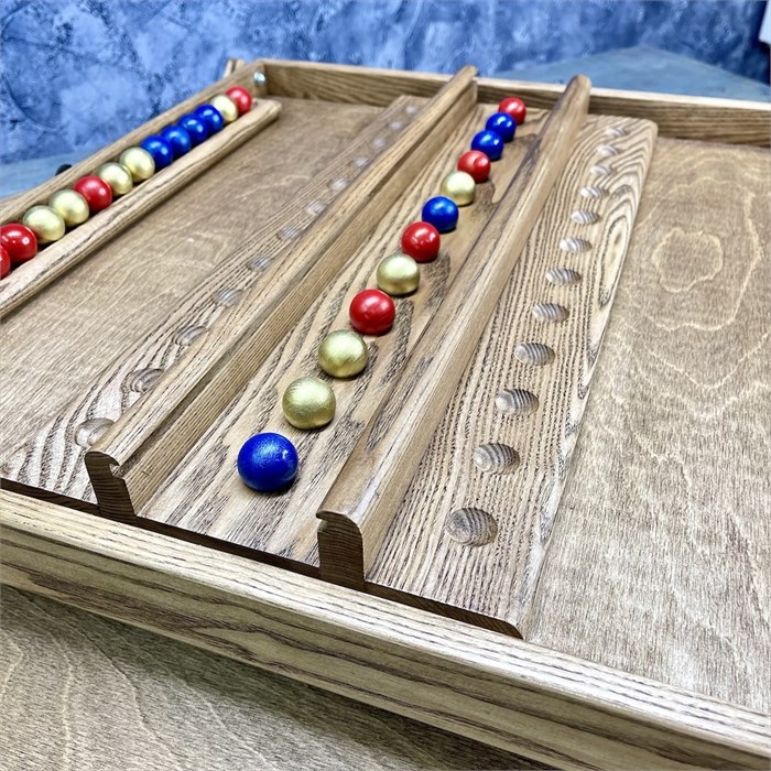 Настольная игра из дерева Цветные шарики M 1900070 - фото 7622744