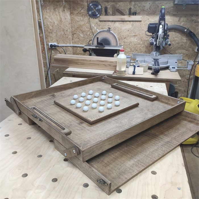 Настольная игра из дерева 21 шарик M фанера 1900076 - фото 7622785