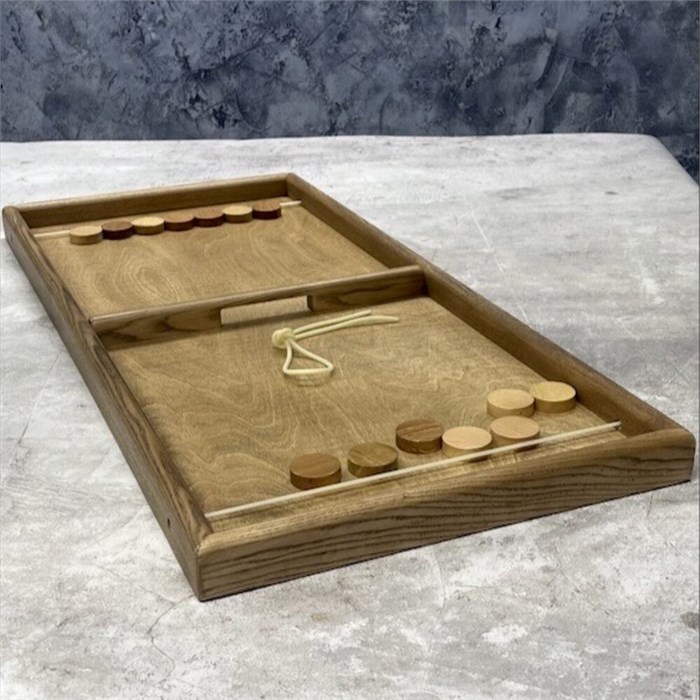 Настольная игра из дерева Вышибалы L 1900086 - фото 7622868
