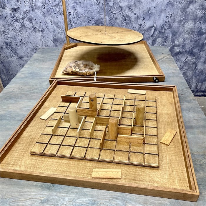 Настольная игра из дерева Балансир и Коридор 2 в 1 1902260 - фото 7637039