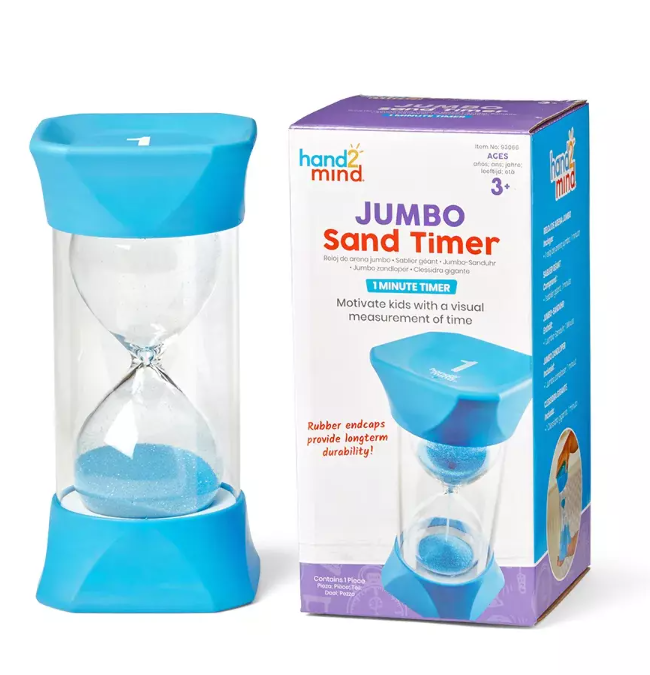 Развивающая игрушка Jumbo Sand Timer, 1-Minute 93066 - фото 7855285