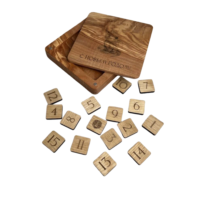 Настольная игра из дерева Пятнашки XS 1899460