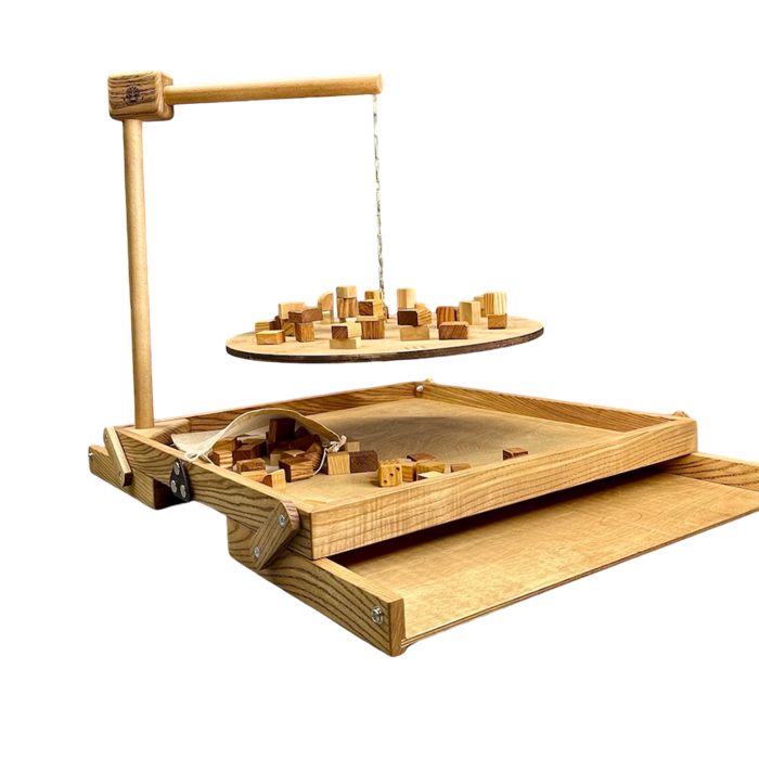 Настольная игра из дерева Балансир с открывающимися крышками M 1899495