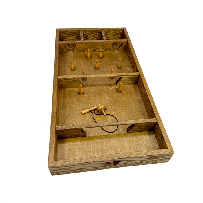Настольная игра из дерева Боулинг с волчком L 1900085