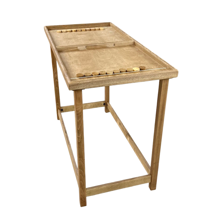 Настольная игра из дерева Вышибалы на 4 игрока с выкручивающимися ногами L 1900087