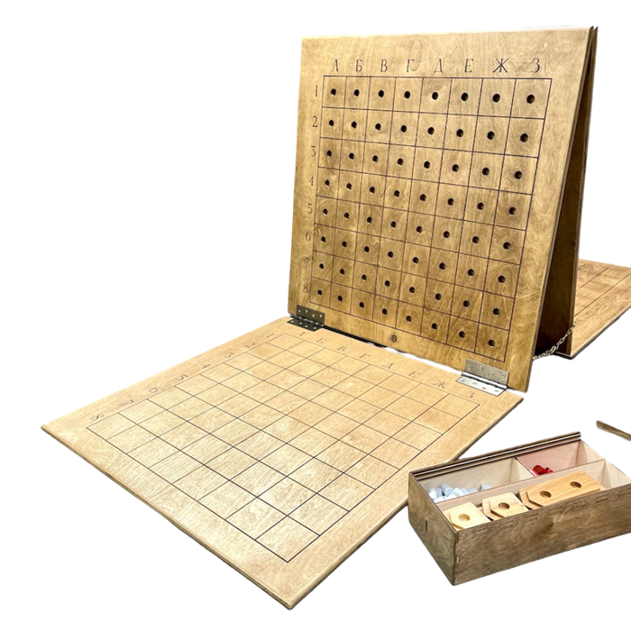 Настольная игра из дерева Морской бой XL 1902247