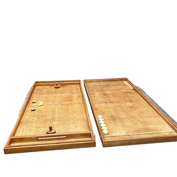 Настольная игра из дерева Аэрохоккей и Стрельба по мишени на 2-х игроков L 2 в 1 1902258