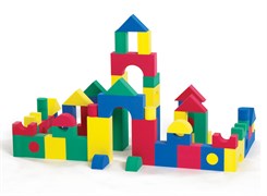 Блоки геометрические мягкие. Набор для класса. 68шт. 55010