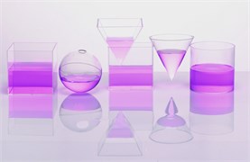 Фигуры геометрические. Объем. Набор прозрачный (10 см., 6 шт.) 25030