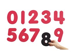 Цифры Магнитные мягкие "0-9" (15см., 10 шт.) 39440