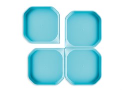 Fun2 Play Лоток для активных игр синий, 25 x 25 x 2,5см., 4 шт. 77033