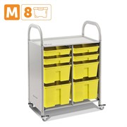 Мобильный стеллаж M с 8 контейнерами SS008M