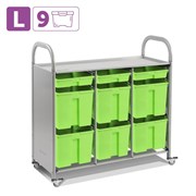 Мобильный стеллаж L с 9 контейнерами SS009L