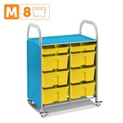 Мобильный стеллаж M с 8 контейнерами SS108M