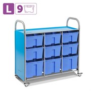 Мобильный стеллаж L с 9 контейнерами SS109L