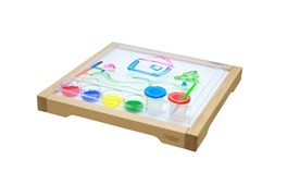 Квадратный лоток Masterkidz ME12401; пример использования со световой панелью, которая приобретается отдельно