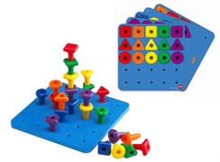 Мозаика Peg Board большая. Набор с карточками заданий 39496