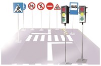Мобильный пешеходный автогородок (Юниор) для детей от 3-х до 10 лет