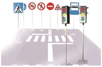 Мобильный пешеходный автогородок (малый №2) для детей от 3-х до 10 лет