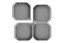 Fun2 Play Лоток для активных игр серый, 25 x 25 x 2,5см., 4 шт. 77032