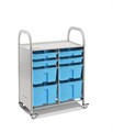 Мобильный стеллаж M с 8 контейнерами SS008M