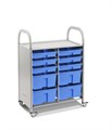 Мобильный стеллаж M с 10 контейнерами SS010M