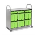 Мобильный стеллаж L с 9 контейнерами SS009L