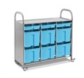 Мобильный стеллаж L с 9 контейнерами SS009L