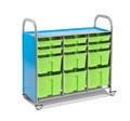 Мобильный стеллаж L с 12 контейнерами SS012L