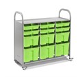 Мобильный стеллаж L с 12 контейнерами SS012L