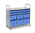 Мобильный стеллаж L с 12 контейнерами SS012L