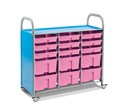 Мобильный стеллаж L с 15 контейнерами SS015L