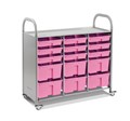 Мобильный стеллаж L с 15 контейнерами SS015L