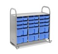 Мобильный стеллаж L с 15 контейнерами SS015L