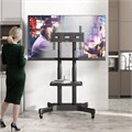 ONKRON TS1351 стойка для телевизора с кронштейном 32"-65", мобильная, чёрная 03218