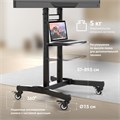 ONKRON стойка для телевизора с кронштейном 50"-90", мобильная, чёрная TS1891, макс нагрузка 100 кг. 03653
