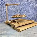 Настольная игра из дерева Балансир с открывающимися крышками M 1899495 - фото 7619267