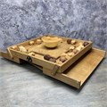Настольная игра из дерева Балансирующая Полусфера с камнями M 1899497 - фото 7619283