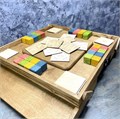 Настольная игра из дерева Цветные кубики М 1900074 - фото 7622772