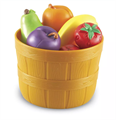 Развивающая игрушка "Фрукты в ведерке" (серия New Sprouts, 10 элементов) LER9720