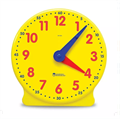 Развивающая игрушка "Учимся определять время. Игрушечные часы" (демонстрационный материал, 34см., 1 элемент) LER2094