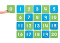 Дорожка цифровая 0-20. 20см., 2 цвета, 21шт. 26954 - фото 7983134